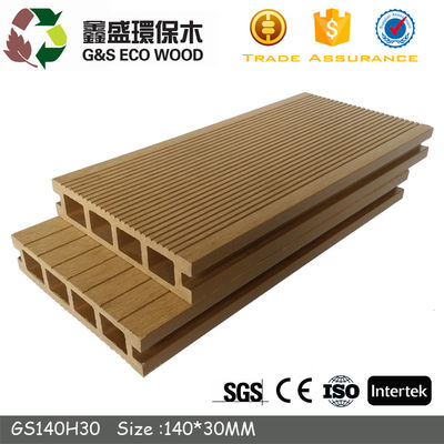 157 X 22mm Hdpe πάρκων WPC κοίλοι Decking ανθεκτικοί πίνακες γεφυρών